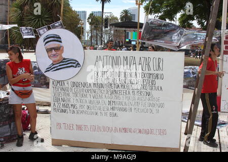 Buenos Aires, Argentinien. 24 Mär, 2018. Militärputsch ereignete sich auf dieses Datum von 1976. Credit: Flavio Sucesso/FotoArena/Alamy leben Nachrichten Stockfoto