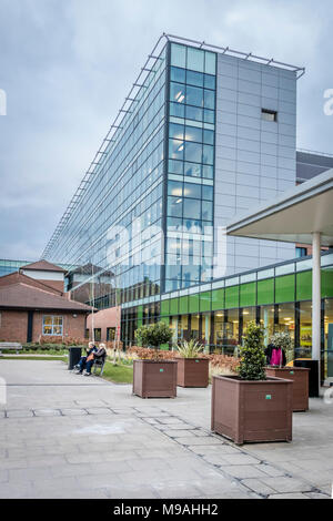 Eingang zur Lyme Gebäude an der Königlichen Stoke Krankenhaus Stockfoto