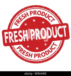 Frisches Produkt grunge Stempelabdruck auf weißem Hintergrund, Vector Illustration Stock Vektor