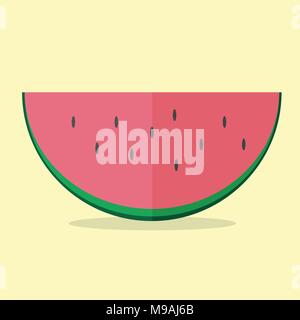 Wassermelone Vektor moderne Symbol - Flat Style grafische Darstellung Stock Vektor