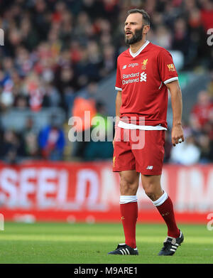 Patrick Berger während der legenden Match in Liverpool, Liverpool. PRESS ASSOCIATION Foto. Bild Datum: Samstag, März 24, 2018. Foto: Peter Byrne/PA-Kabel Stockfoto