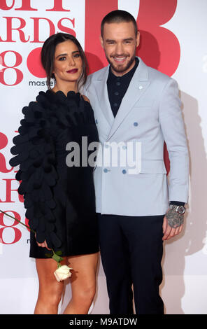 Die BRIT Awards 2018 - Ankunft mit: Cheryl, Liam Payne Wo: London, Vereinigtes Königreich, wenn: 21 Feb 2018 Credit: JRP/WANN Stockfoto