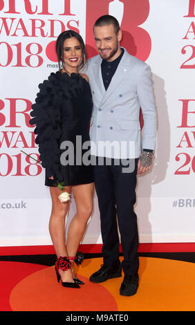 Die BRIT Awards 2018 - Ankunft mit: Cheryl, Liam Payne Wo: London, Vereinigtes Königreich, wenn: 21 Feb 2018 Credit: JRP/WANN Stockfoto