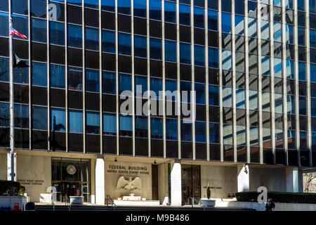 Harrisburg, PA, USA - 22. März 2018: Die US-amerikanische Federal Courthouse in Downtown Harrisburg. Stockfoto