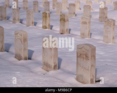 3-22 2018 Pittsburgh, Pennsylvania Allegheny Cemetery Bürgerkrieg Abschnitt Stockfoto