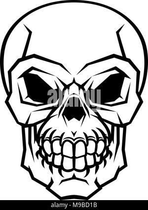 Skull Design Stock Vektor