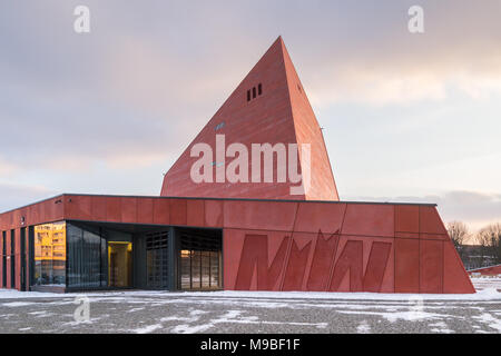 Danzig, Polen - März 04, 2018: Außerhalb des Museums des Zweiten Weltkriegs in Danzig, Polen Stockfoto