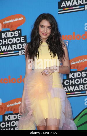 Inglewood, Ca. 24 Mär, 2018. Lilimar auf der 31. jährlichen Nickelodeon Kids' Choice Awards am, 24. März 2018 Auf dem Forum in Inglewood, Kalifornien. Credit: Faye Sadou/Medien Punch/Alamy leben Nachrichten Stockfoto