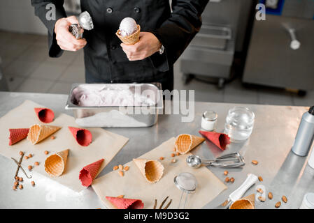 Die Eis Stockfoto