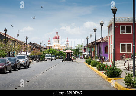 Unsere Liebe Frau Mariä Himmelfahrt Kathedrale in Granada, Nicaragua Stockfoto