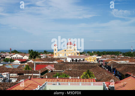 Unsere Liebe Frau Mariä Himmelfahrt Kathedrale in Granada, Nicaragua Stockfoto