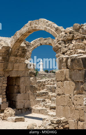 "Vierzig Spalten' (Byzantinischen) Schloss, Paphos, Zypern Stockfoto