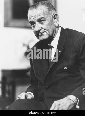 Lyndon Baines Johnson (1908-1973), LBJ, US-amerikanischer Politiker und 36. Präsident der Vereinigten Staaten von 1963 bis 1969 Stockfoto