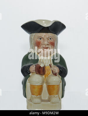 Tony Holz Staffordshire Toby Jug. Stockfoto