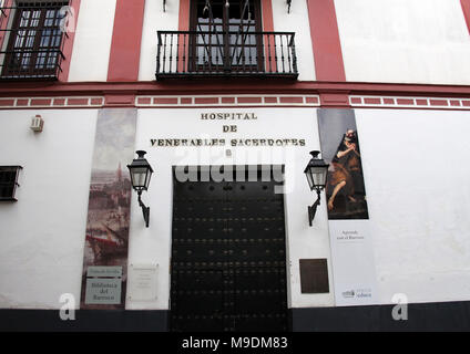 Hospital de los Venerables in Sevilla Stockfoto