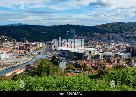 Bilbao Ansicht von Covetas Mount (Bilbao, Pais Baskenland, Spanien) Stockfoto