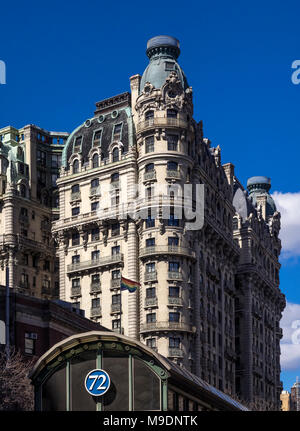 Ansonia - historische Gebäude auf der Upper West Side von Manhattan von Architekt Paul E. Duboy Stockfoto