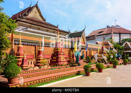 Stupa in einem buddhistischen Friedhof, Kambodscha Stockfoto