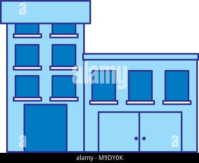 Duo Farbe medizinische Klinik mit Not Gesundheit Medizin Stock Vektor