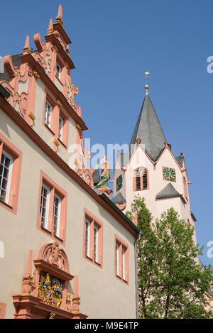 Groß-Umstadt, Marktplatz, Odenwald, Hessen, Deutschland, Europa Stockfoto