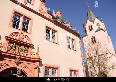 Groß-Umstadt, Marktplatz, Odenwald, Hessen, Deutschland, Europa Stockfoto