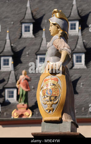 Groß-Umstadt, Marktplatz, Odenwald, Hessen, Deutschland, Europa Stockfoto