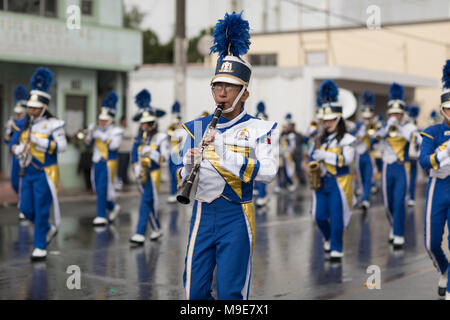 H. in Matamoros, Tamaulipas, Mexiko - November 20, 2017 - November 20 Parade erinnert an den Beginn der mexikanischen Revolution von 1910 gegen Porfiri Stockfoto