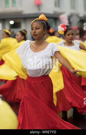 H. in Matamoros, Tamaulipas, Mexiko - November 20, 2017 - November 20 Parade erinnert an den Beginn der mexikanischen Revolution von 1910 gegen Porfiri Stockfoto