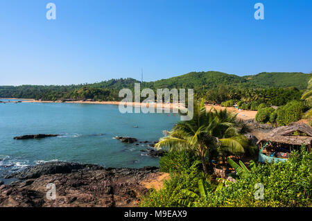 Die schönsten Om Beach in der Nähe von Gokarna Stadt in Indien Stockfoto