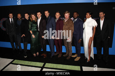 Berühmtheiten besuchen Weltpremiere des Spiels Nacht in TCL Chinese Theater. Mit: Jason Bateman, Jeffrey Wright, Michael C Halle, Sharon Horgan, John Francis Daley, Co-direktor/Schauspieler, Jonathan M. Goldstein, Co-direktor, Billy Magnussen, Jesse Plemons, Lamorne Morris, Kylie Bunbury, Kyle Chandler Wo: Los Angeles, Kalifornien, Vereinigte Staaten, wenn: 22 Feb 2018 Credit: Brian/WENN.com Stockfoto