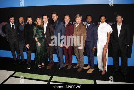 Berühmtheiten besuchen Weltpremiere des Spiels Nacht in TCL Chinese Theater. Mit: Jason Bateman, Jeffrey Wright, Michael C Halle, Sharon Horgan, John Francis Daley, Co-direktor/Schauspieler, Jonathan M. Goldstein, Co-direktor, Billy Magnussen, Jesse Plemons, Lamorne Morris, Kylie Bunbury, Kyle Chandler Wo: Los Angeles, Kalifornien, Vereinigte Staaten, wenn: 22 Feb 2018 Credit: Brian/WENN.com Stockfoto