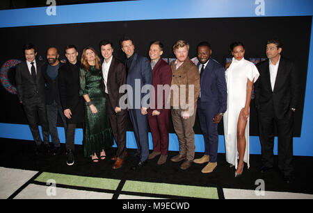 Berühmtheiten besuchen Weltpremiere des Spiels Nacht in TCL Chinese Theater. Mit: Jason Bateman, Jeffrey Wright, Michael C Halle, Sharon Horgan, John Francis Daley, Co-direktor/Schauspieler, Jonathan M. Goldstein, Co-direktor, Billy Magnussen, Jesse Plemons, Lamorne Morris, Kylie Bunbury, Kyle Chandler Wo: Los Angeles, Kalifornien, Vereinigte Staaten, wenn: 22 Feb 2018 Credit: Brian/WENN.com Stockfoto