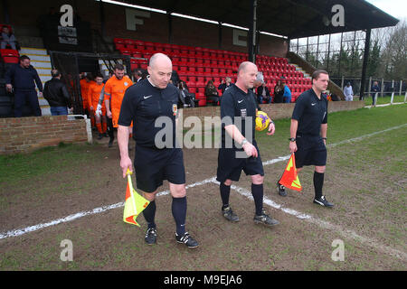 Sporting 77 vs Bocking Soziale behält, Braintree & North Essex Sonntag Liga Cup Finale Fußball an Rosemary Lane am 25. März 2018 Stockfoto