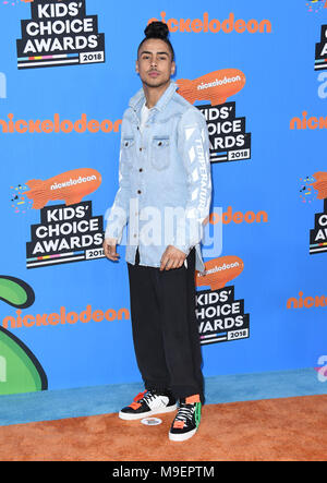 Inglewood, CA, USA. 24 Mär, 2018. 24. März 2018 - Inglewood, Kalifornien - Quincy Braun. Die Nickelodeon Kids' Choice Awards 2018 statt im Forum. Photo Credit: Birdie Thompson/AdMedia Credit: Birdie Thompson/AdMedia/ZUMA Draht/Alamy leben Nachrichten Stockfoto