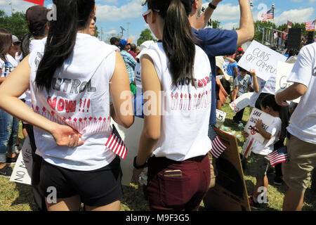 Marjorie Stoneman Douglas High School MÄRZ FÜR UNSER LEBEN fordern neue Gun Rechtsvorschriften 24. März 2018 Parkland, Florida Stockfoto