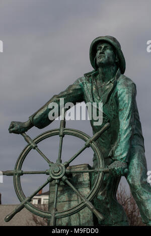 Das Fisherman's Memorial Statue in Gloucester, Massachusetts, USA. Stockfoto