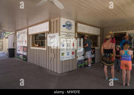 Manatee Springs State Park Zugeständnisstandplatz Stockfoto