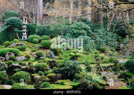 Sanzenin Tempel, Gartenblick in Ohara, Kyoto, Japan Stockfoto