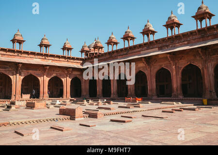 Fatehpur Sikri, der Jama Masjid Moschee in Indien Stockfoto