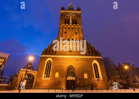 St. Katharina Kirche in Danzig. Danzig, Pommern, Polen. Stockfoto
