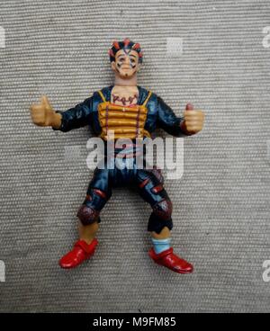 Haken 1992 Film Action Figur Stockfoto