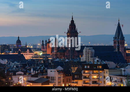 Mainz: Dom (Kathedrale) St. Martin,, Rheinland-Pfalz, Rheinland-Pfalz, Deutschland Stockfoto