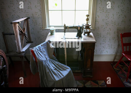 Innenräume von Green Gables, die Prince Edward Island Farm House, ist die Einstellung der Lucy Maud Montgomery Roman, Anne von Green Gables. Stockfoto