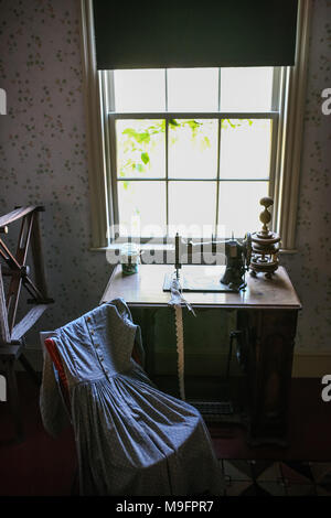 Innenräume von Green Gables, die Prince Edward Island Farm House, ist die Einstellung der Lucy Maud Montgomery Roman, Anne von Green Gables. Stockfoto