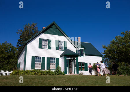 Die ikonischen Green Gables Farm House von der Lucy Maud Montgomery Roman Anne von Green Gables. Stockfoto