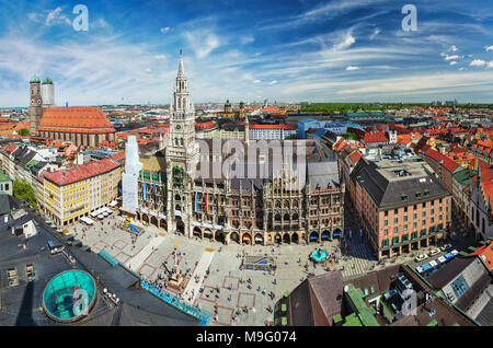 Luftaufnahme von München, Deutschland Stockfoto