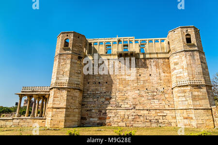 Rana Kumbha Palace, das älteste Denkmal in Chittorgarh Fort - Rajastan, Indien Stockfoto