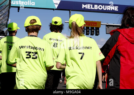 Melbourne, Australien. 25 Mär, 2018. Motorsport: FIA Formel Eins-Weltmeisterschaft 2018, Melbourne, Victoria: Motorsport: Formel 1 2018 Rolex Grand Prix von Australien, | Nutzung der weltweiten Kredit: dpa Picture alliance/Alamy leben Nachrichten Stockfoto