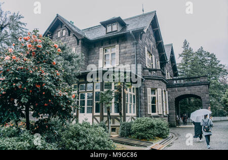 Tokyo, Tokio, China. 26 Mär, 2018. Tokio, Japan-The Kyu-Furukawa Garten, im 19. Jahrhundert für einen reichen Konglomerat Eigentümer erbaut, ist ein Garten mit japanischen und westlichen Architekturstilen in Tokio, Japan. Der westliche Teil der Garten wurde von dem britischen Architekten Josiah Conder konzipiert. Credit: SIPA Asien/ZUMA Draht/Alamy leben Nachrichten Stockfoto