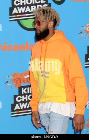 Odell Beckham Jr in der Ankunftshalle für Nickelodeon Kids' Choice Awards 2018 - Teil 2, das Forum, Inglewood, CA 24. März 2018. Foto von: Priscilla Grant/Everett Collection Stockfoto